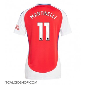 Arsenal Gabriel Martinelli #11 Prima Maglia Femmina 2024-25 Manica Corta